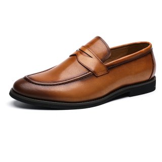 Plus Size Summer Men's Loafers, Business Casual Genuine Leather Slip-On Shoes Made of Top-Grain Cowhide Plus Size Summer Men's Loafers, Business Casual Genuine Leather Slip-On Shoes Made of Top-Grain Cowhide